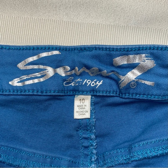 Seven7 Mid Rise Ankle Skinny Blue Jeans, Sz 10 EUC - Picture 9 of 11